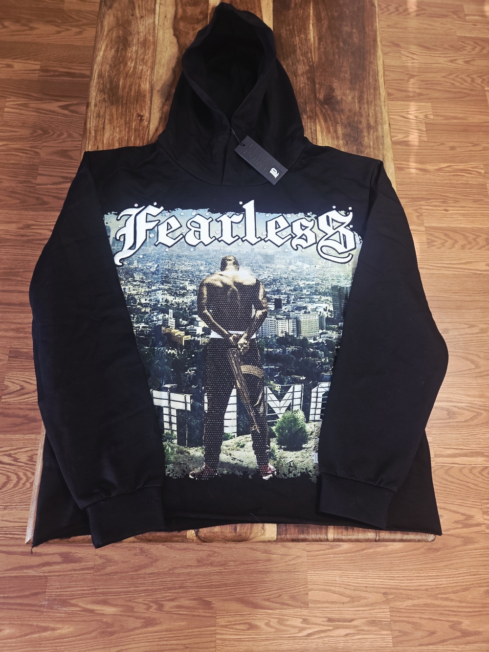 Left Point Men's "Fearless" Black Pullover Hoodie